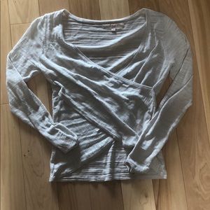 High-Low Guess Cream Top